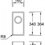 Combi E16 G Premiere Spülbecken Unterbau 160x340 mm
