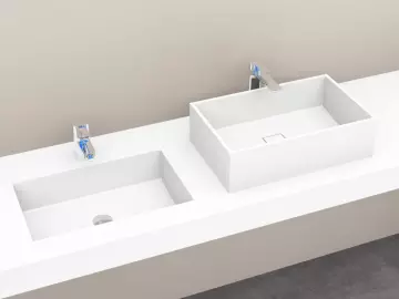 AWE 50_30 Solo PG B Waschbecken Auf-und Unterbau