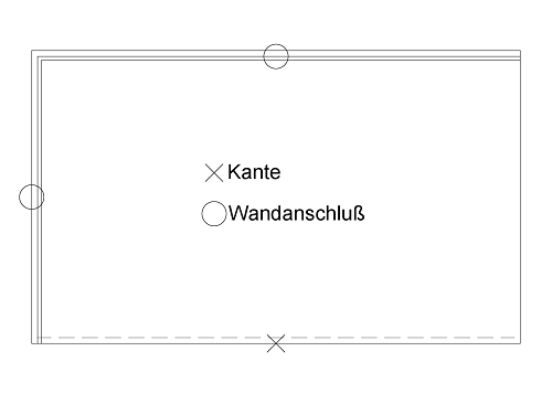 Staron Arbeitsplatte PG C Sanded mit Schwallrandkante