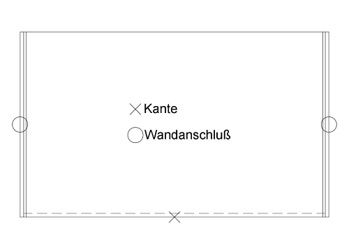 Staron Arbeitsplatte PG C Sanded mit Schwallrandkante