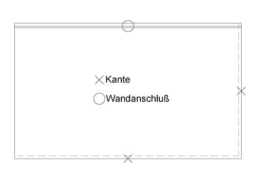 Staron Arbeitsplatte PG C Sanded mit Schwallrandkante