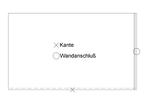 Staron Arbeitsplatte PG A Solid I  mit Standardkante