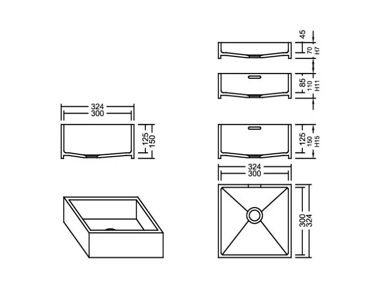 AWE 30_30 Aspen PG D Waschbecken Auf-und Unterbau