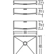 AWE 40_35 Tempest PG F Waschbecken Auf-und Unterbau