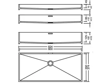AWE 80_35 Solid Pop PG C Waschbecken Auf-und Unterbau
