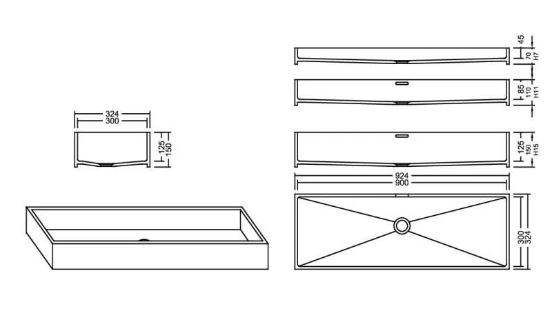 AWE 90_30 Aspen PG D Waschbecken Auf-und Unterbau