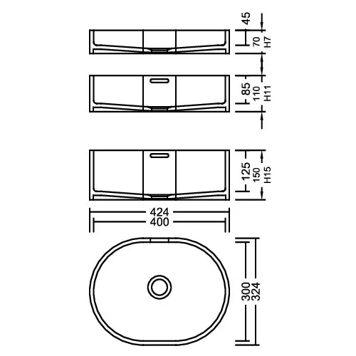 AWL 40_30 Aspen PG D Waschbecken Auf-und Unterbau