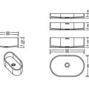 AWL 50_30 Pebble PG D Waschbecken Auf-und Unterbau