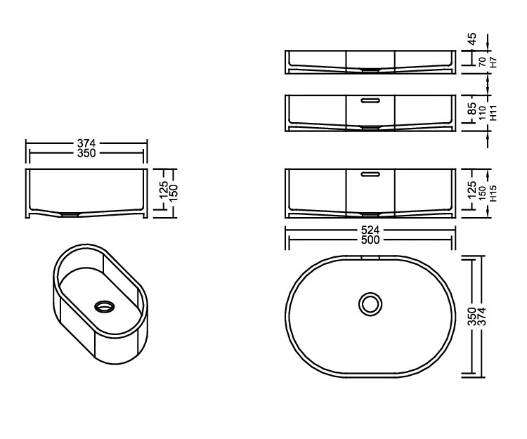AWL 50_35 Aspen PG D Waschbecken Auf-und Unterbau
