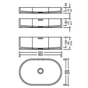 AWL 50_30 Supreme PG F Waschbecken Auf-und Unterbau