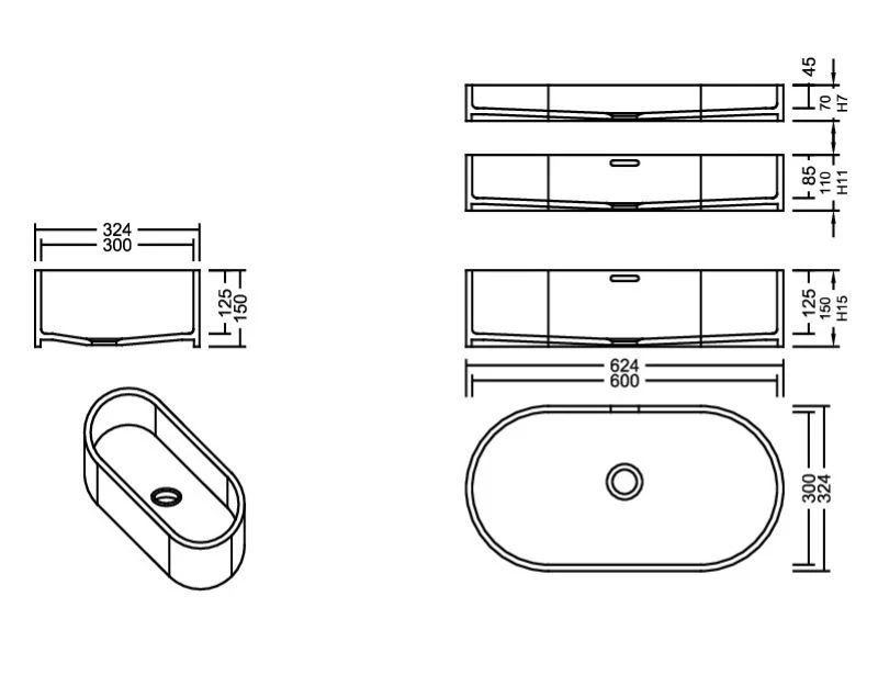 AWL 60_30 Pebble PG D Waschbecken Auf-und Unterbau