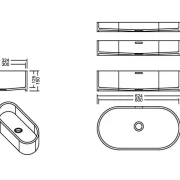 AWL 60_30 Pebble PG D Waschbecken Auf-und Unterbau