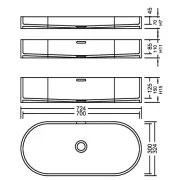 AWL 70_30 Solid Pop PG C Waschbecken Auf-und Unterbau