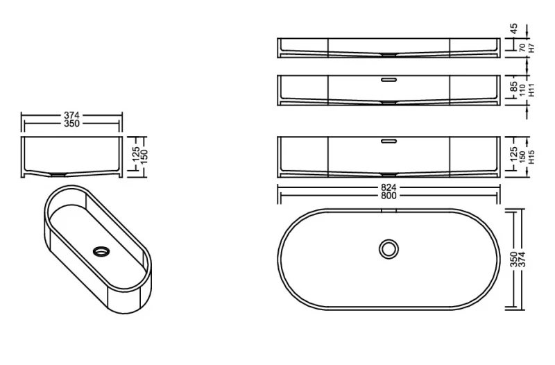 AWL 80_35 Aspen PG D Waschbecken Auf-und Unterbau