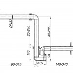 Dallmer Waschtisch-Möbel-Siphon 137, 1 1/4" x DN 32